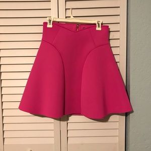 A beautiful hot pink skirt with zipper